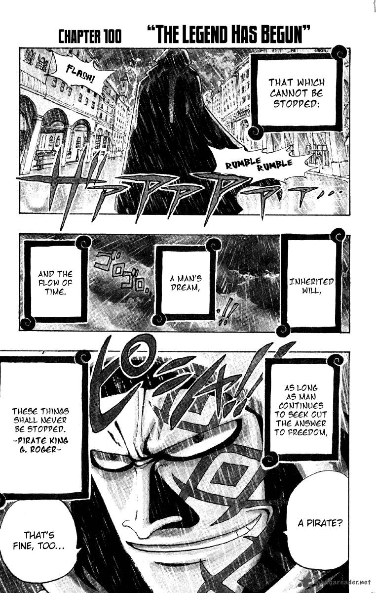One Piece Manga Chapter 100 page 7 - The Legend Has Begun