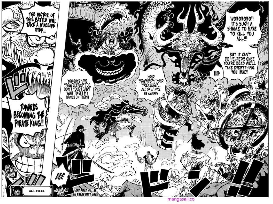 One Piece Manga Chapter 1001 page 14 - Battle of Monsters on Onigashima