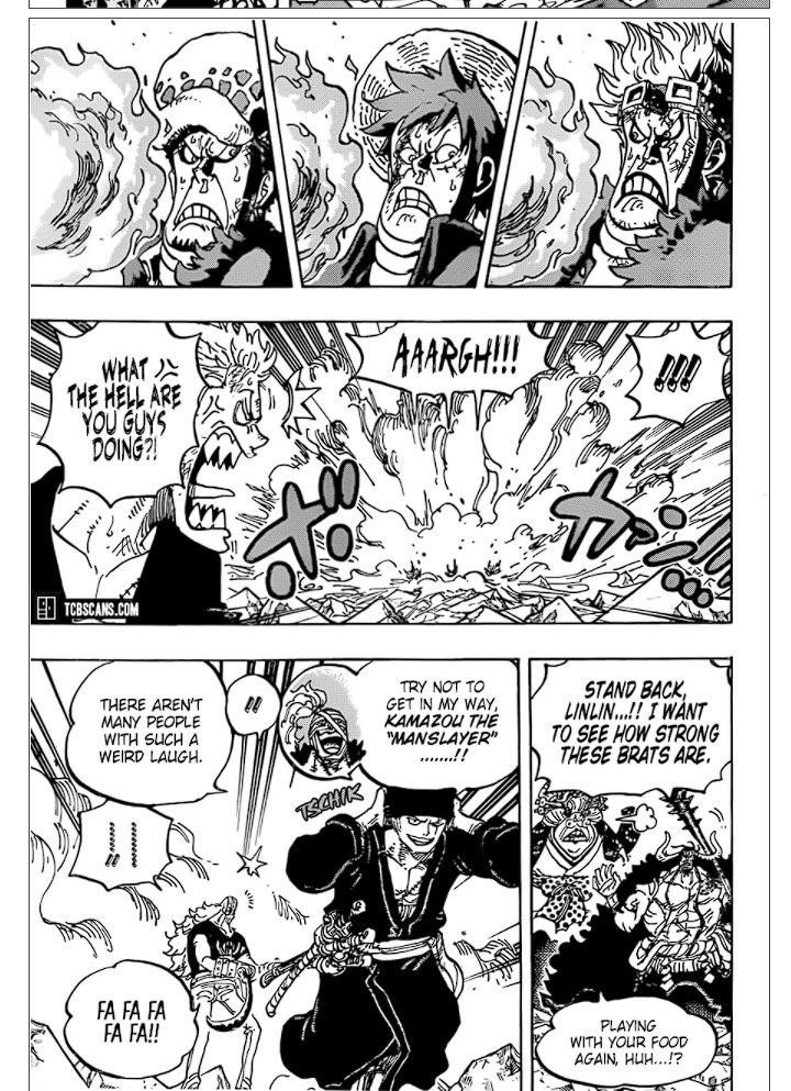 One Piece Manga Chapter 1001 page 9 - Battle of Monsters on Onigashima