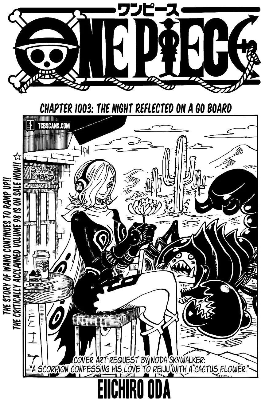One Piece Manga Chapter 1003 page 1 - Night on the Board