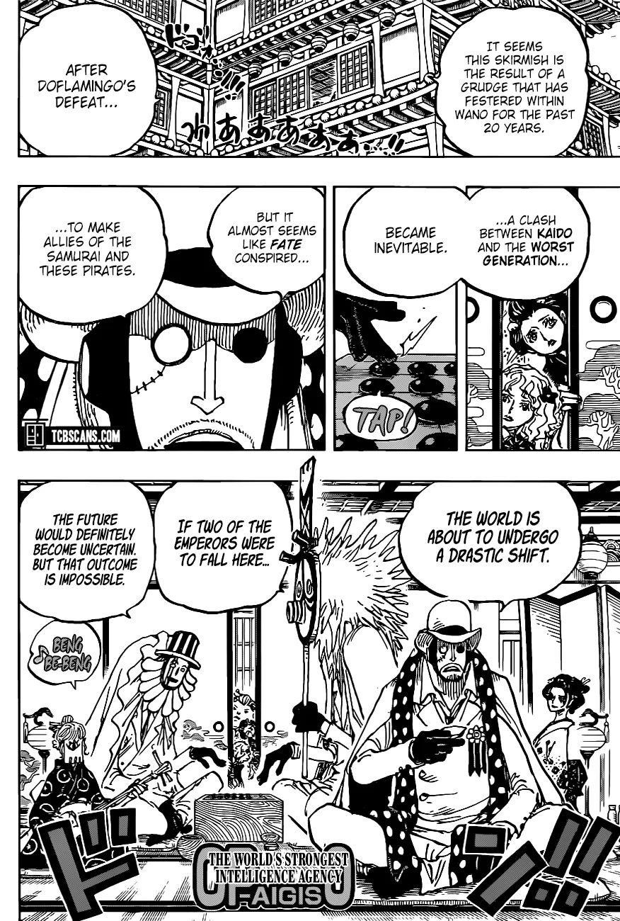 One Piece Manga Chapter 1003 page 10 - Night on the Board
