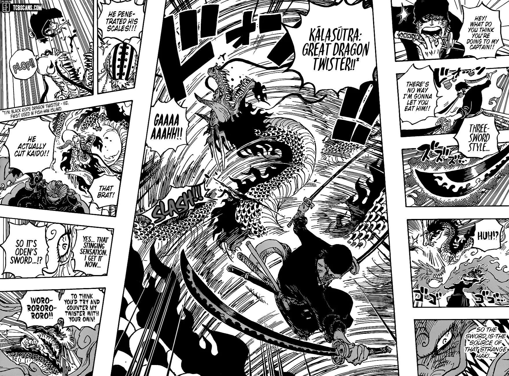 One Piece Manga Chapter 1003 page 8 - Night on the Board
