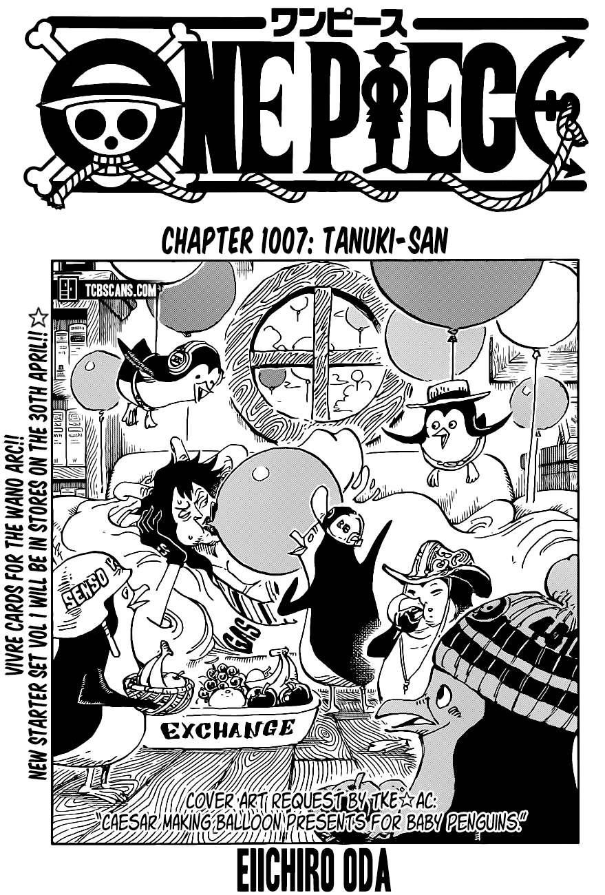 One Piece Manga Chapter 1007 page 1 - Tanuki-san
