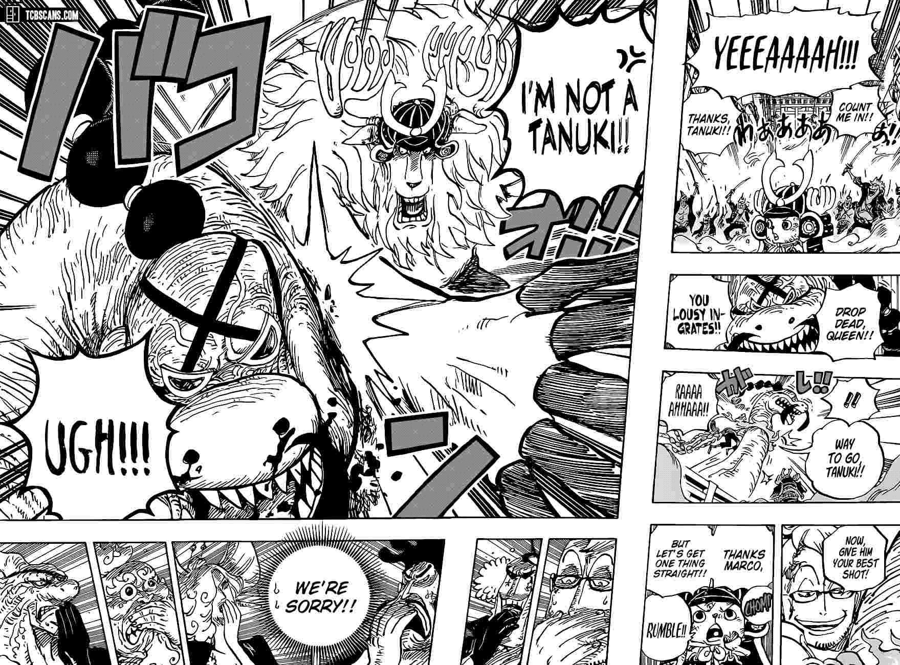 One Piece Manga Chapter 1007 page 13 - Tanuki-san