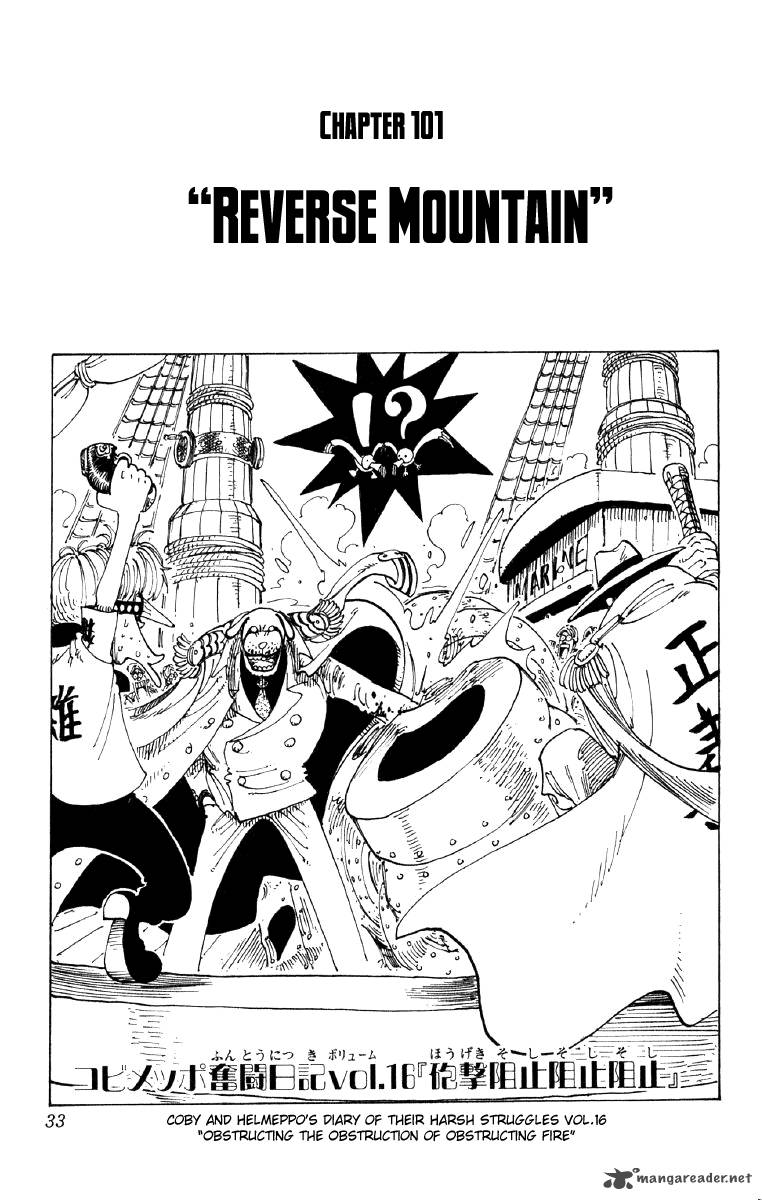 One Piece Manga Chapter 101 page 1 - Reverse Mountain