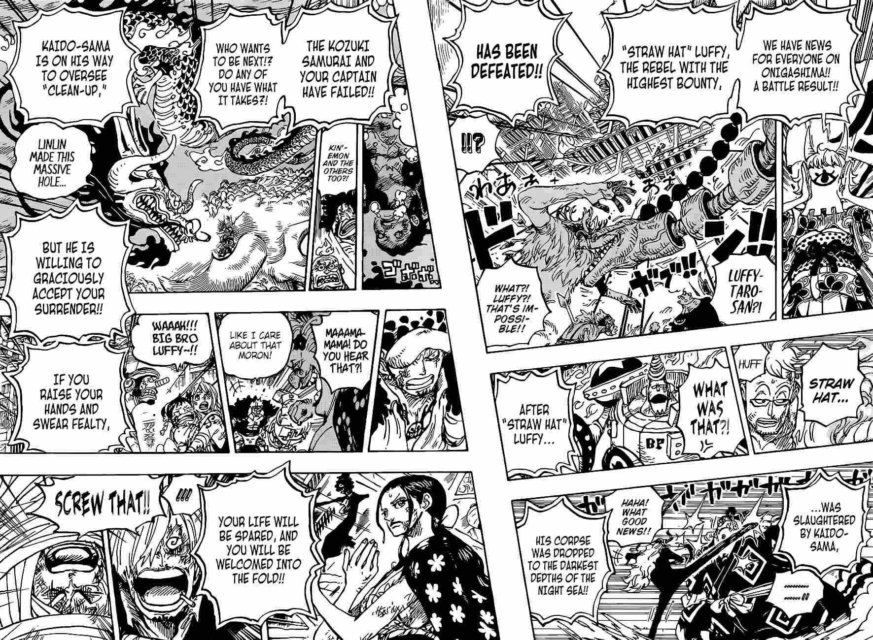 One Piece Manga Chapter 1014 page 8 - Life's Lousy Actor