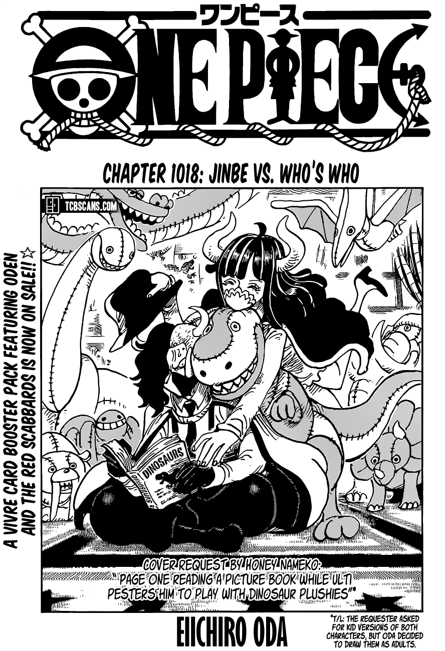 One Piece Manga Chapter 1018 page 1 - Jinbe vs. Who's-Who