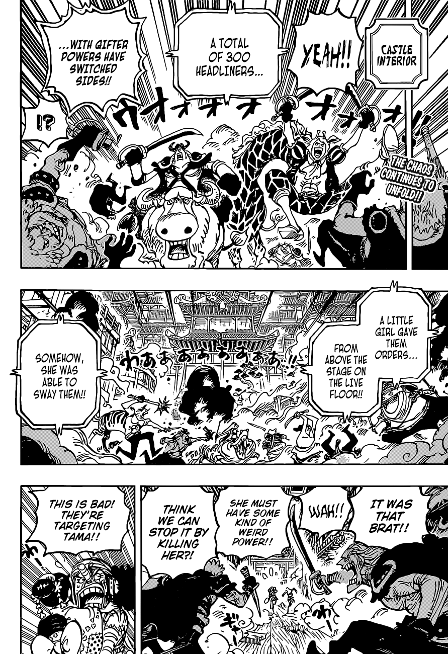 One Piece Manga Chapter 1018 page 2 - Jinbe vs. Who's-Who