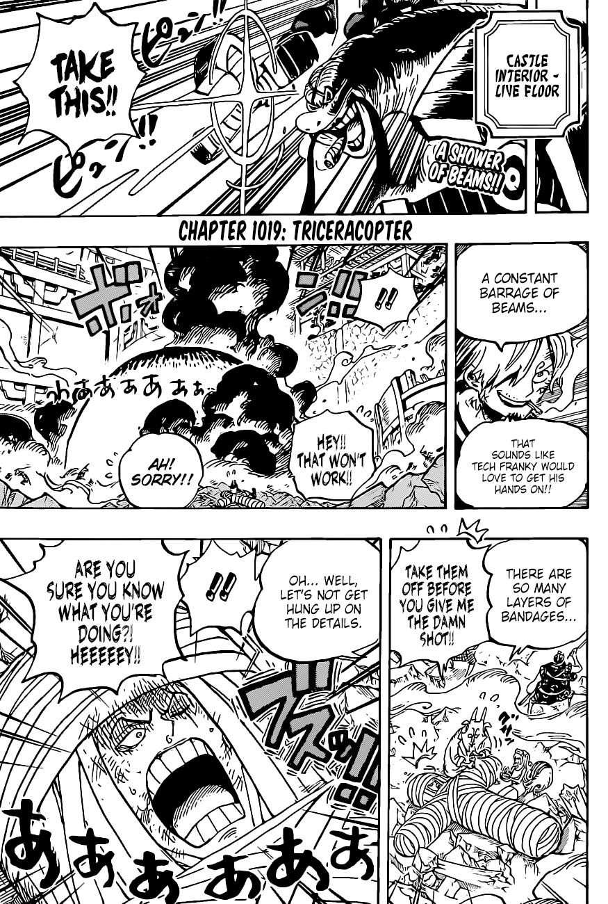 One Piece Manga Chapter 1019 page 4 - Heliceratops
