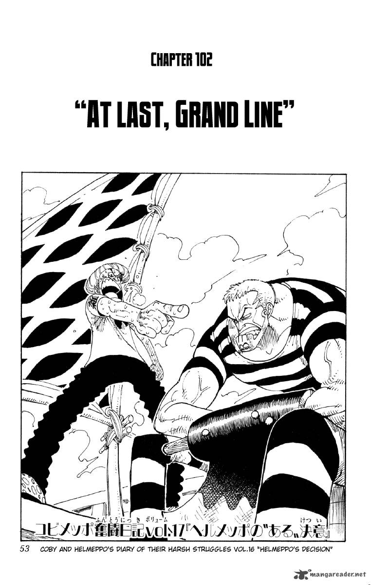One Piece Manga Chapter 102 page 1 - Now, The Grand Line