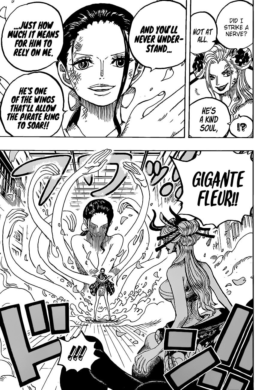 One Piece Manga Chapter 1020 page 15 - Robin vs. Black Maria