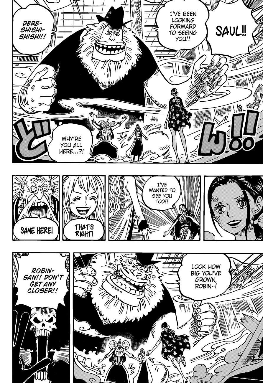 One Piece Manga Chapter 1020 page 6 - Robin vs. Black Maria