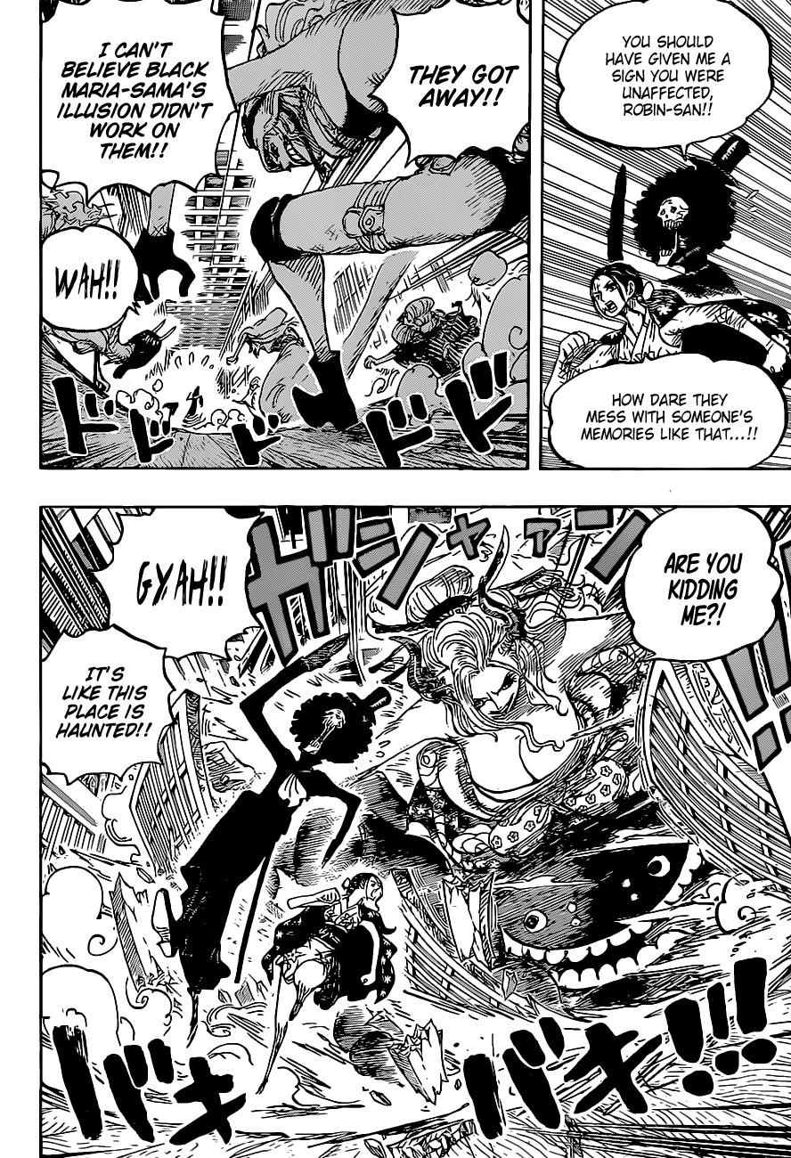 One Piece Manga Chapter 1020 page 8 - Robin vs. Black Maria