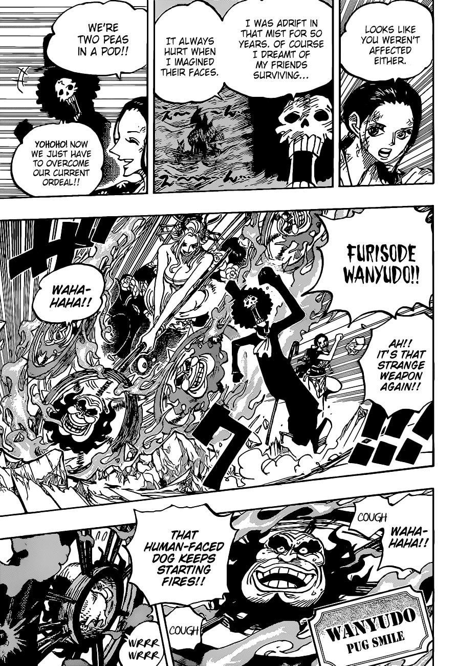 One Piece Manga Chapter 1020 page 9 - Robin vs. Black Maria
