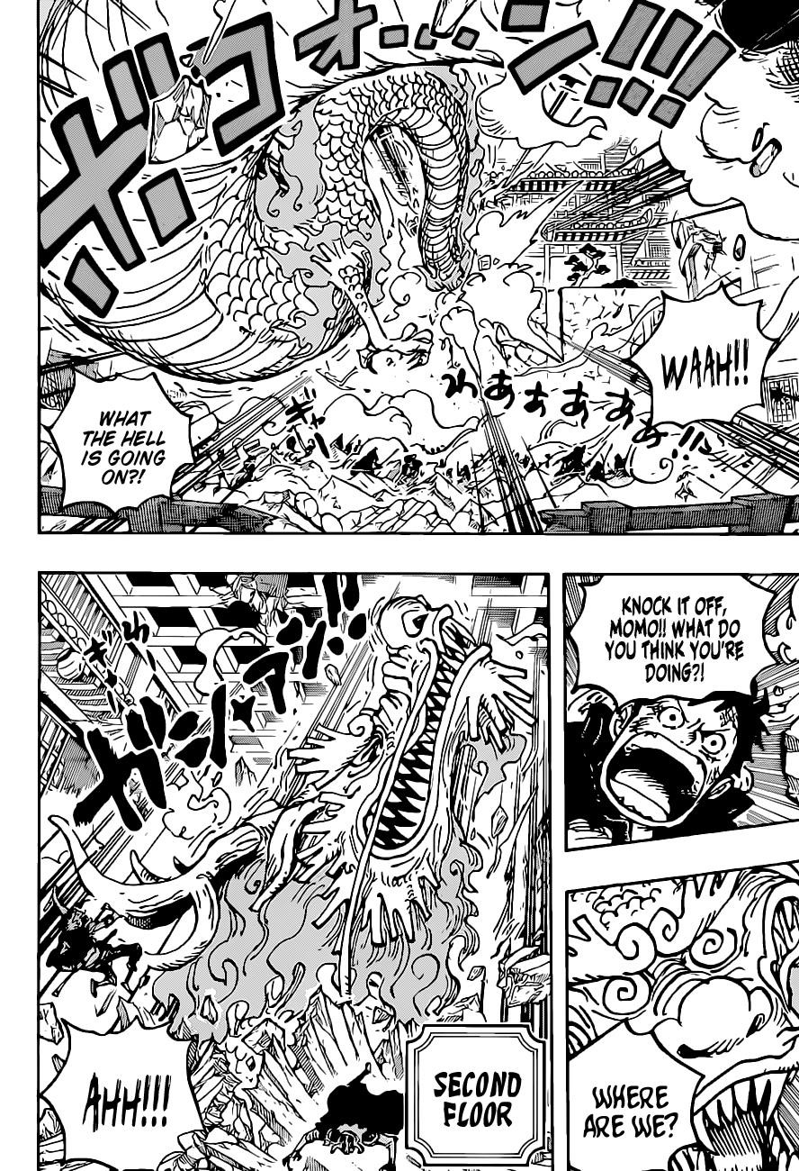 One Piece Manga Chapter 1025 page 11 - Twin Dragons Painting
