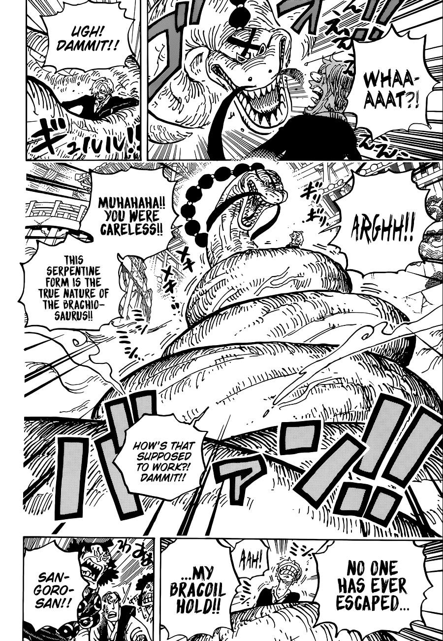 One Piece Manga Chapter 1028 page 14 - Brachiojaurus