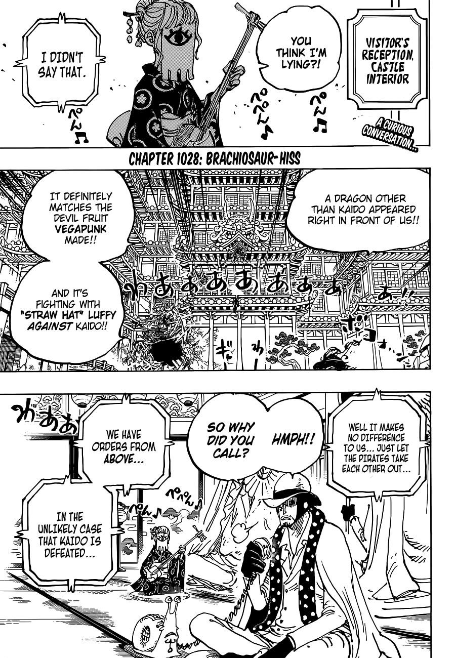 One Piece Manga Chapter 1028 page 3 - Brachiojaurus