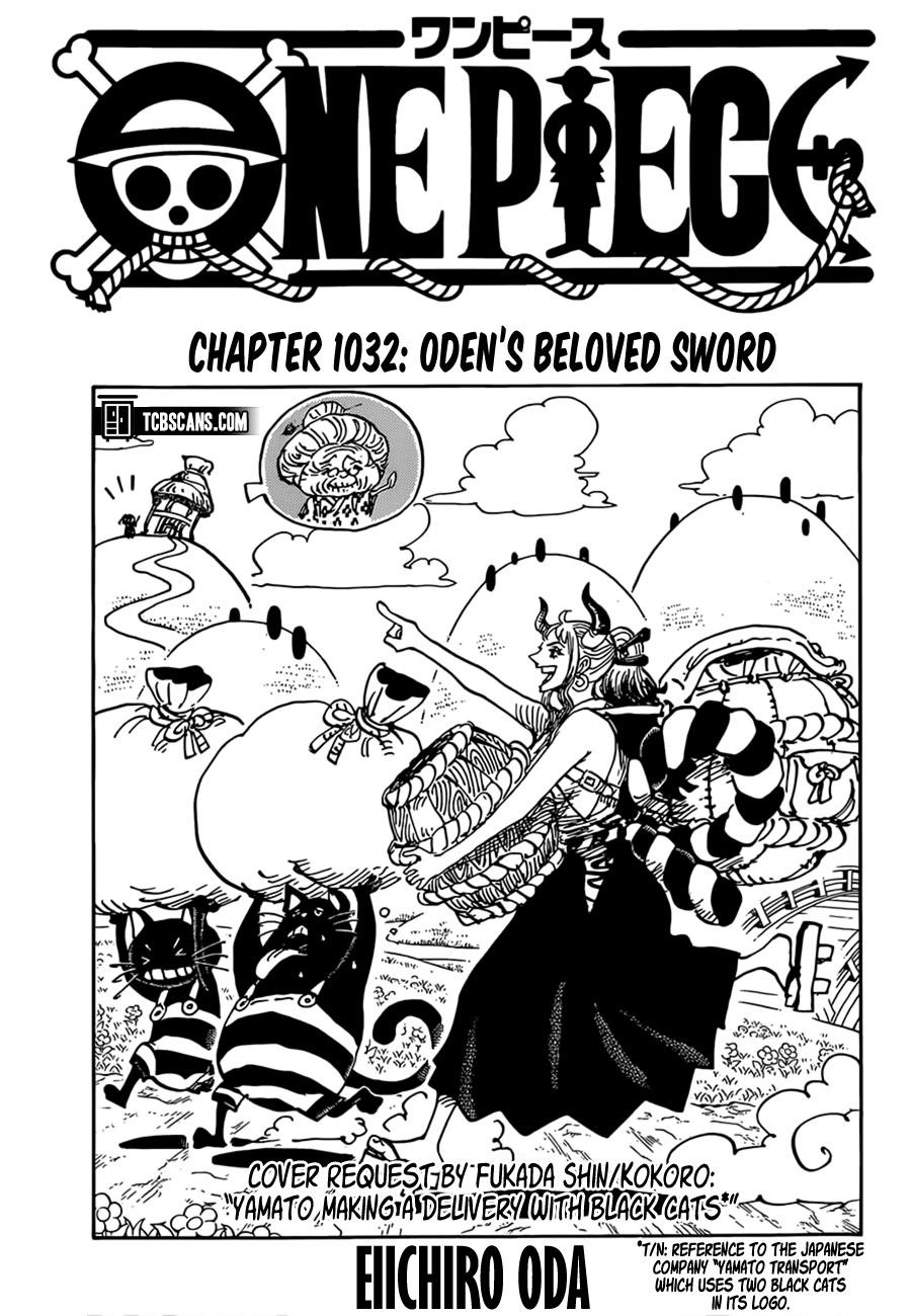 One Piece Manga Chapter 1032 page 1 - Oden's Beloved Blade