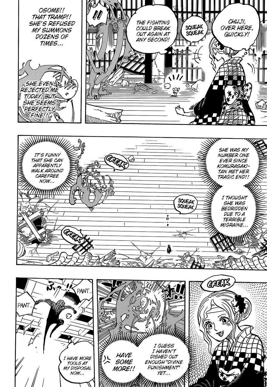 One Piece Manga Chapter 1034 page 11 - Sanji vs. Queen