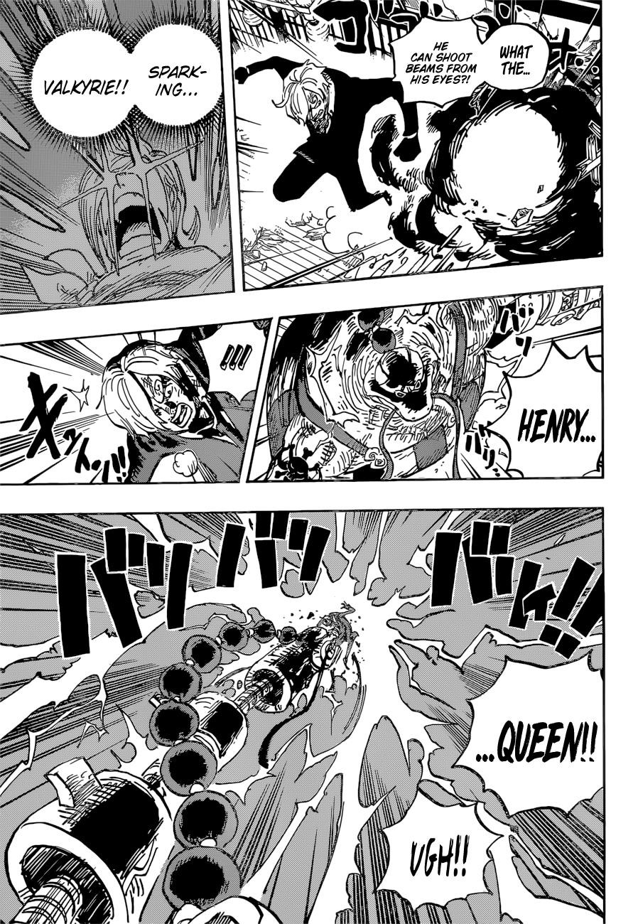 One Piece Manga Chapter 1034 page 5 - Sanji vs. Queen