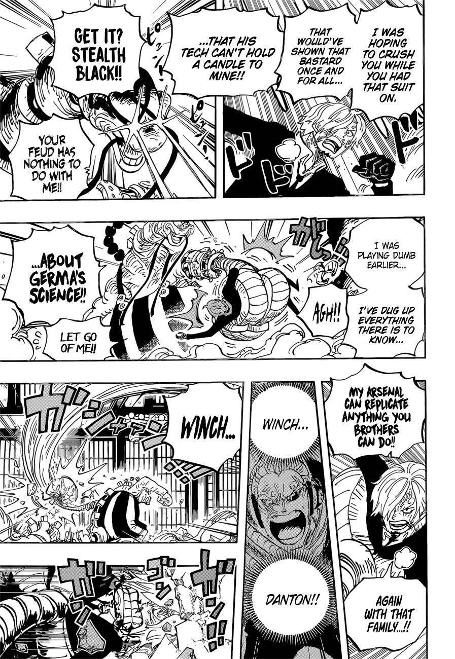 One Piece Manga Chapter 1034 page 7 - Sanji vs. Queen