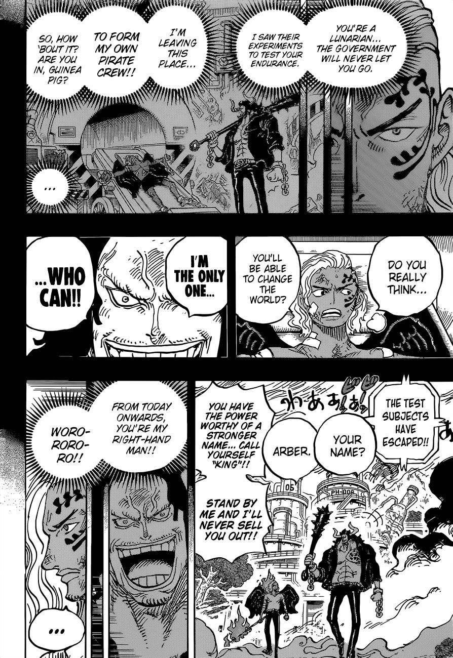 One Piece Manga Chapter 1035 page 10 - Zoro vs. King