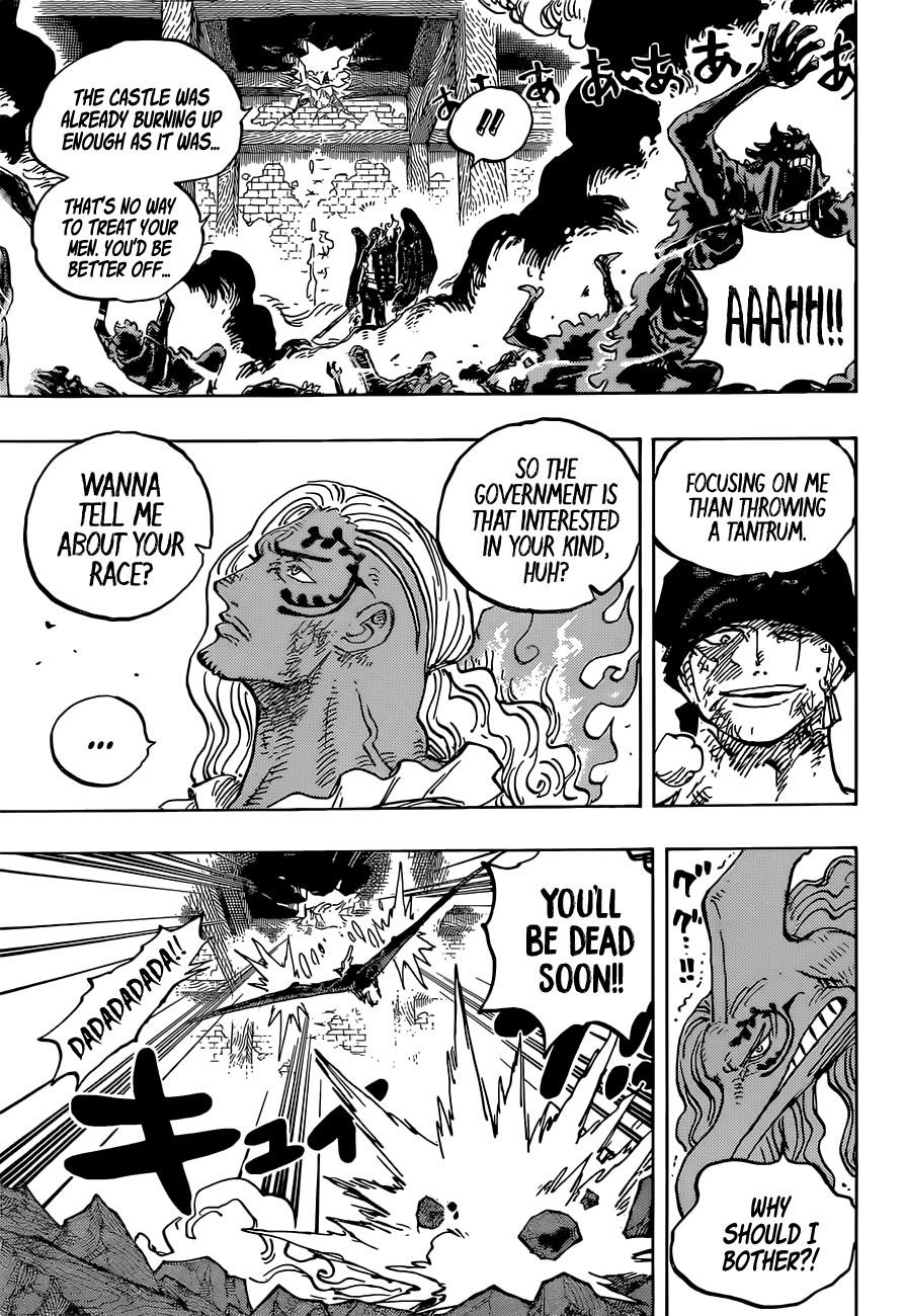 One Piece Manga Chapter 1035 page 7 - Zoro vs. King