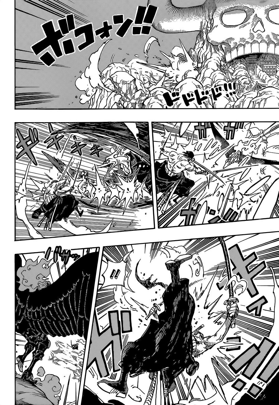 One Piece Manga Chapter 1035 page 8 - Zoro vs. King