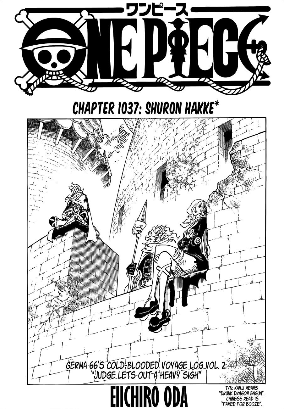 One Piece Manga Chapter 1037 page 1 - Shuron Hakke