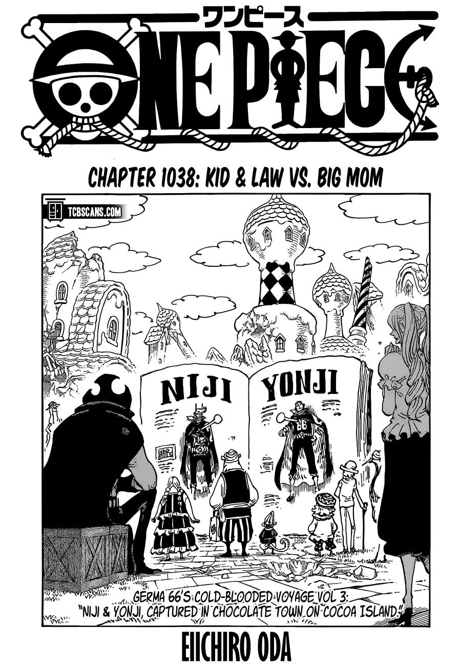 One Piece Manga Chapter 1038 page 1 - Kid & Law vs. Big Mom