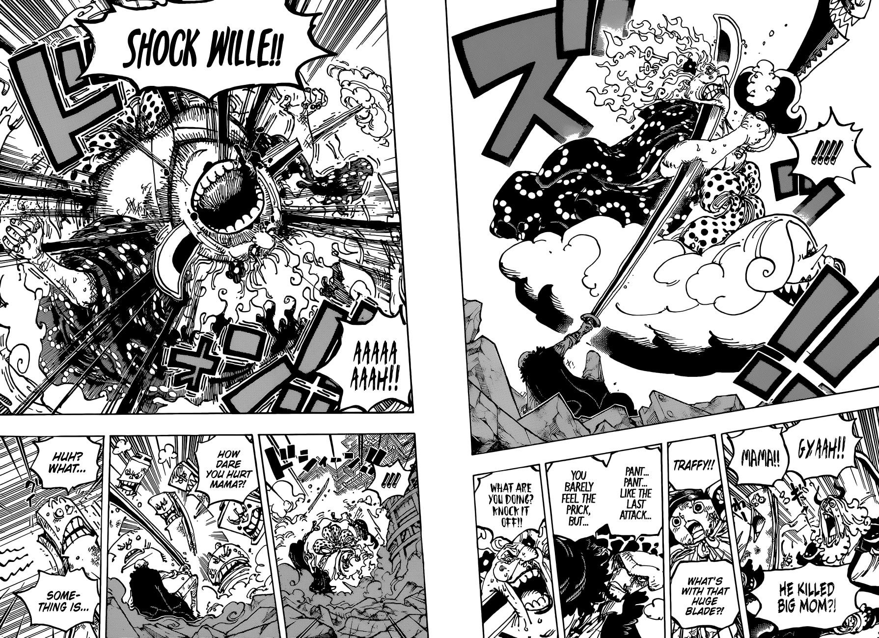One Piece Manga Chapter 1038 page 13 - Kid & Law vs. Big Mom
