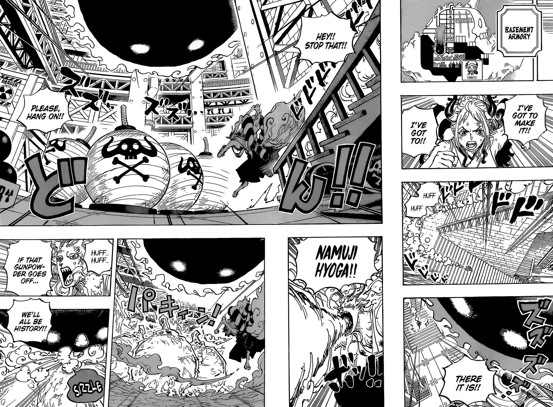 One Piece Manga Chapter 1038 page 8 - Kid & Law vs. Big Mom