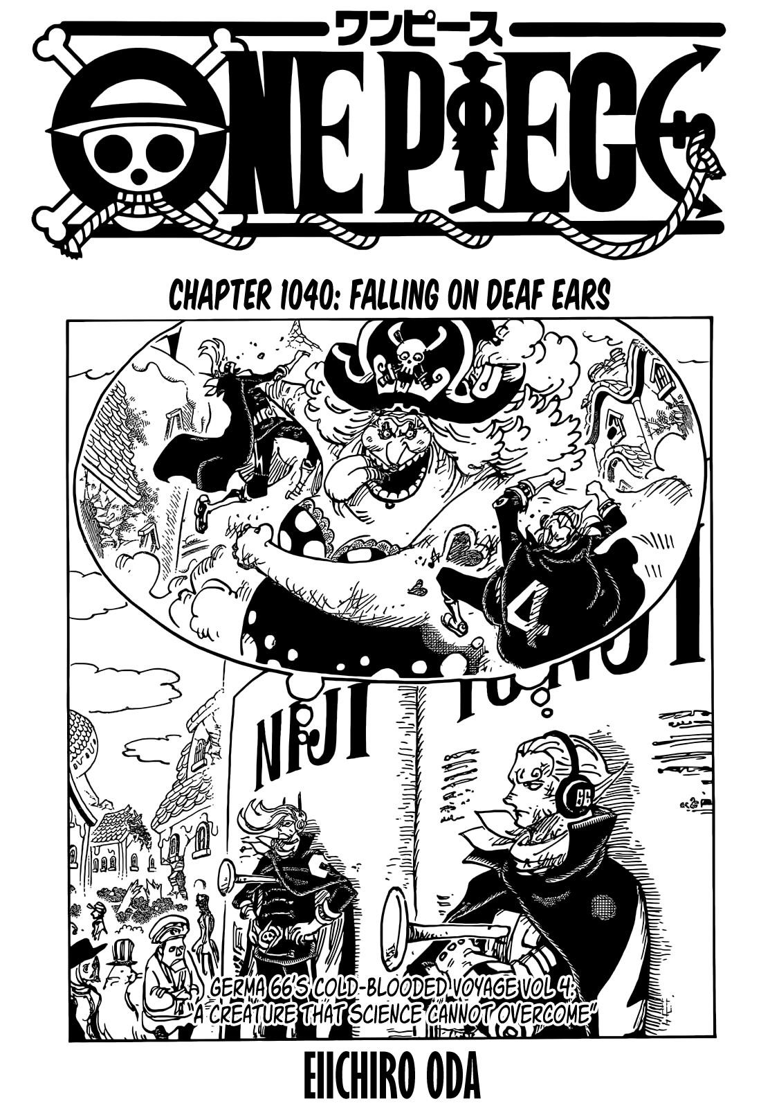 One Piece Manga Chapter 1040 page 1 - Wasted Words on Young Ears
