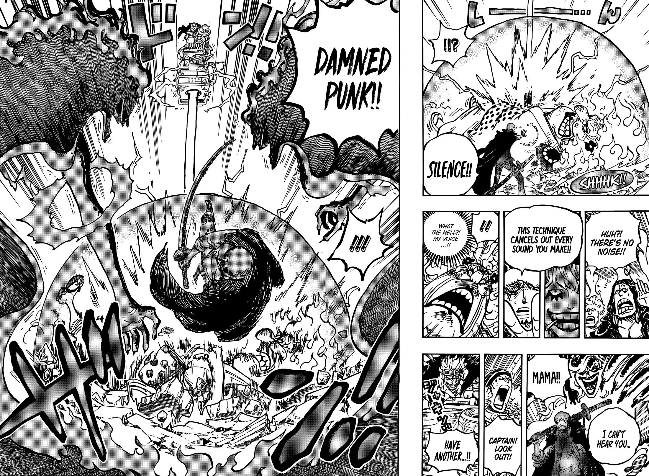 One Piece Manga Chapter 1040 page 6 - Wasted Words on Young Ears
