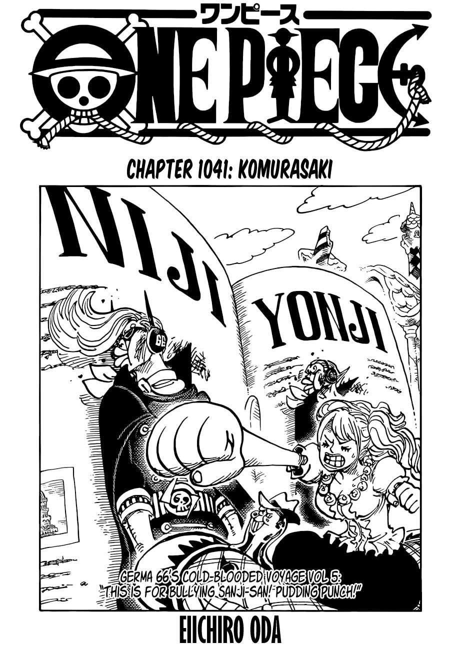 One Piece Manga Chapter 1041 page 1 - Komurasaki