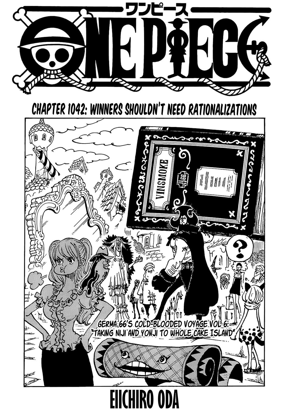 One Piece Manga Chapter 1042 page 1 - The Victor Needs No Epithet