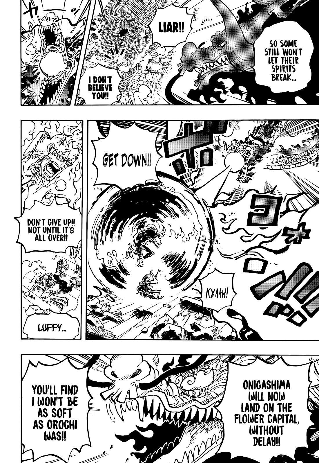 One Piece Manga Chapter 1043 page 8 - Let's Face Death Together!!!