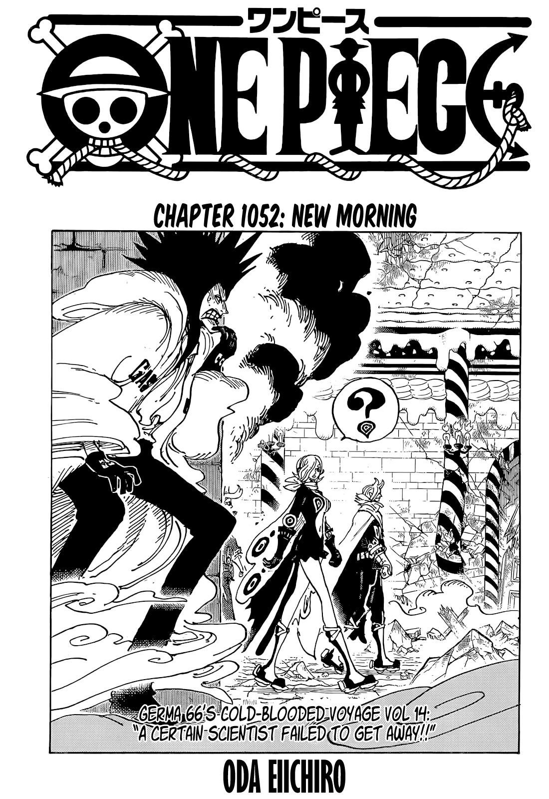 One Piece Manga Chapter 1052 page 1 - A New Morning