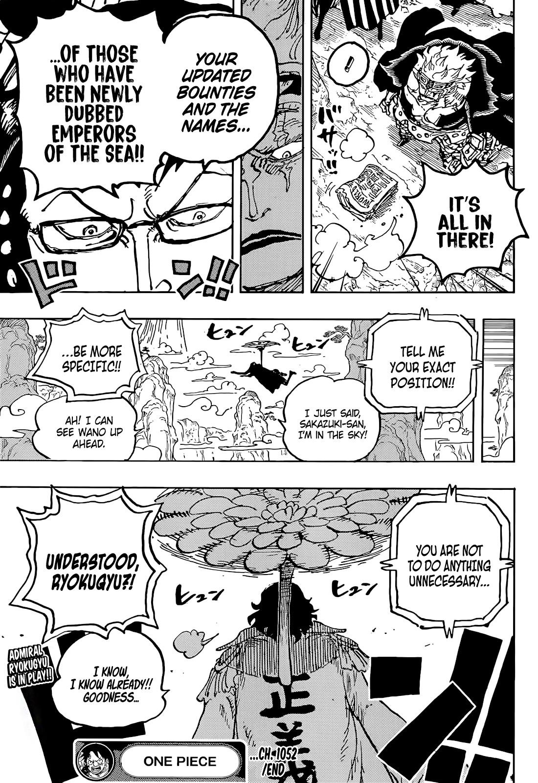 One Piece Manga Chapter 1052 page 15 - A New Morning