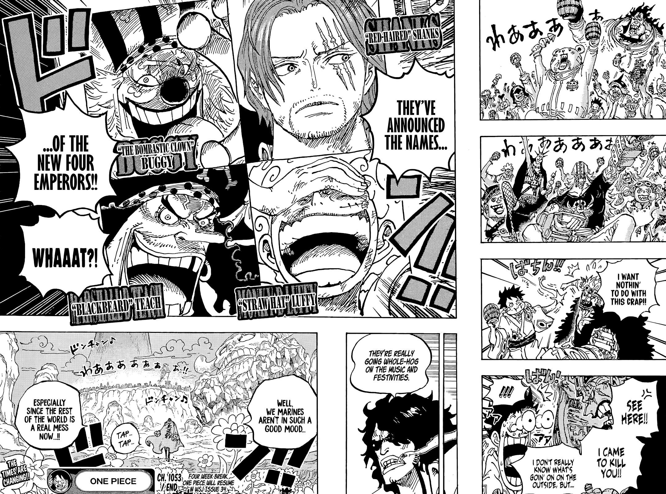 One Piece Manga Chapter 1053 page 14 - New Emperors