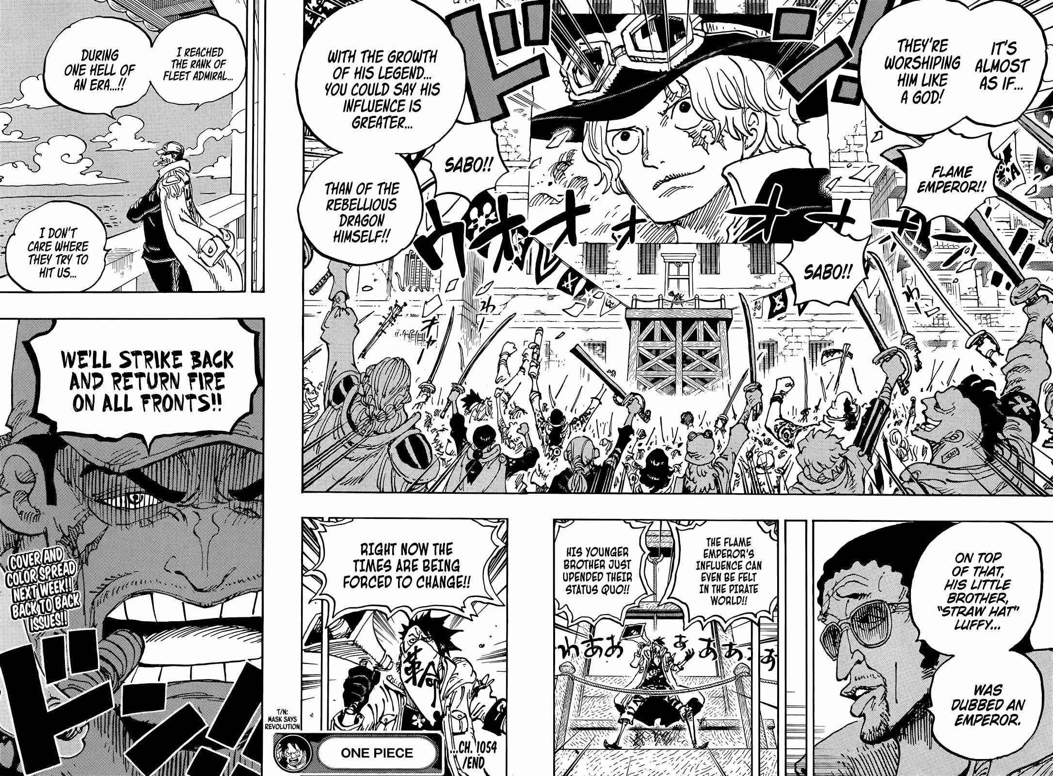 One Piece Manga Chapter 1054 page 16 - Flame Emperor