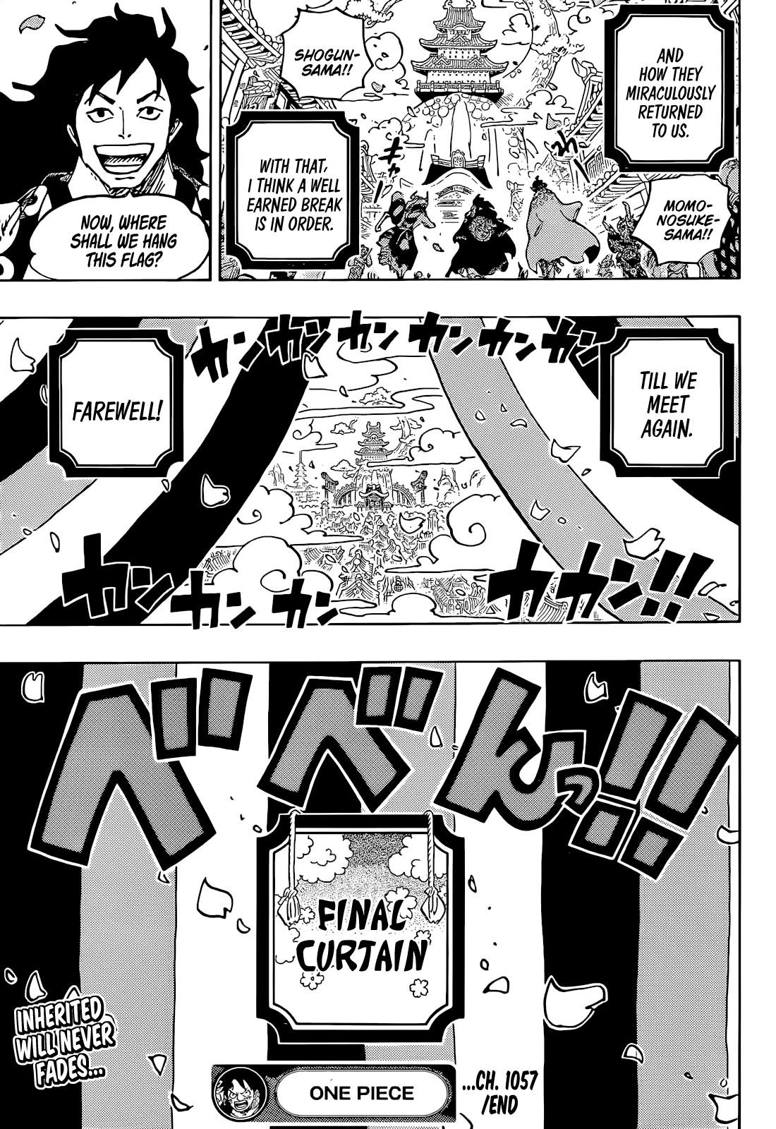 One Piece Manga Chapter 1057 page 17 - The End