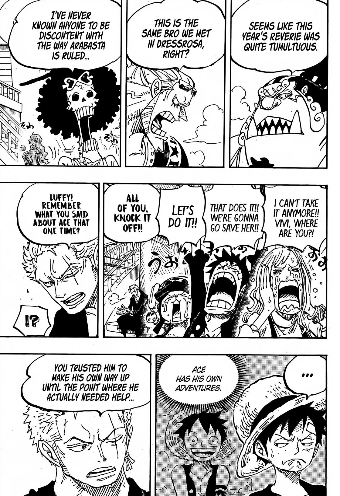 One Piece Manga Chapter 1060 page 5 - Luffy's Dream