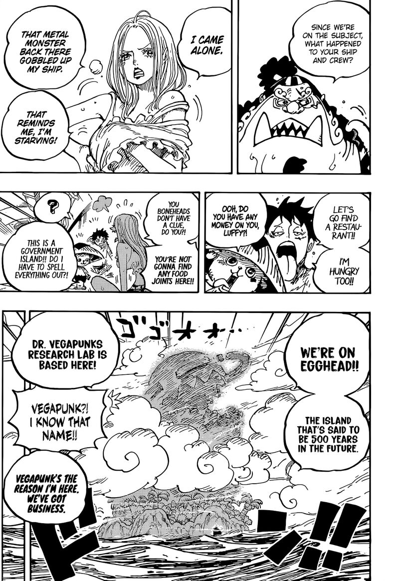 One Piece Manga Chapter 1061 page 11 - Future Island Egghead