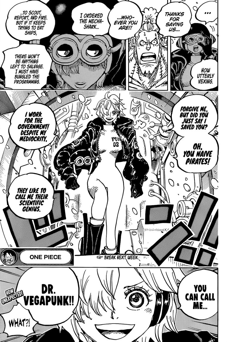 One Piece Manga Chapter 1061 page 13 - Future Island Egghead