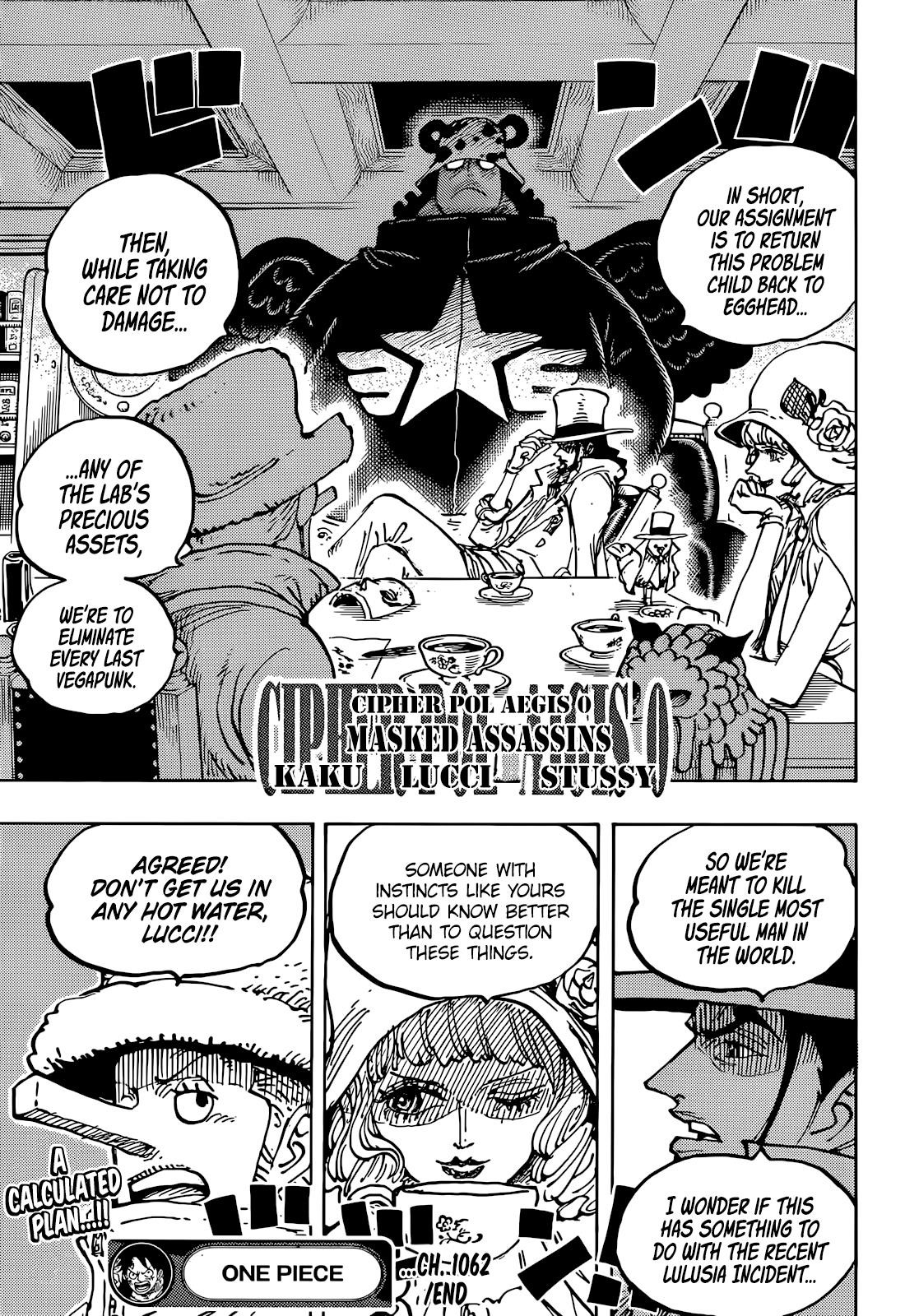 One Piece Manga Chapter 1062 page 15 - Adventure in the Land of Science