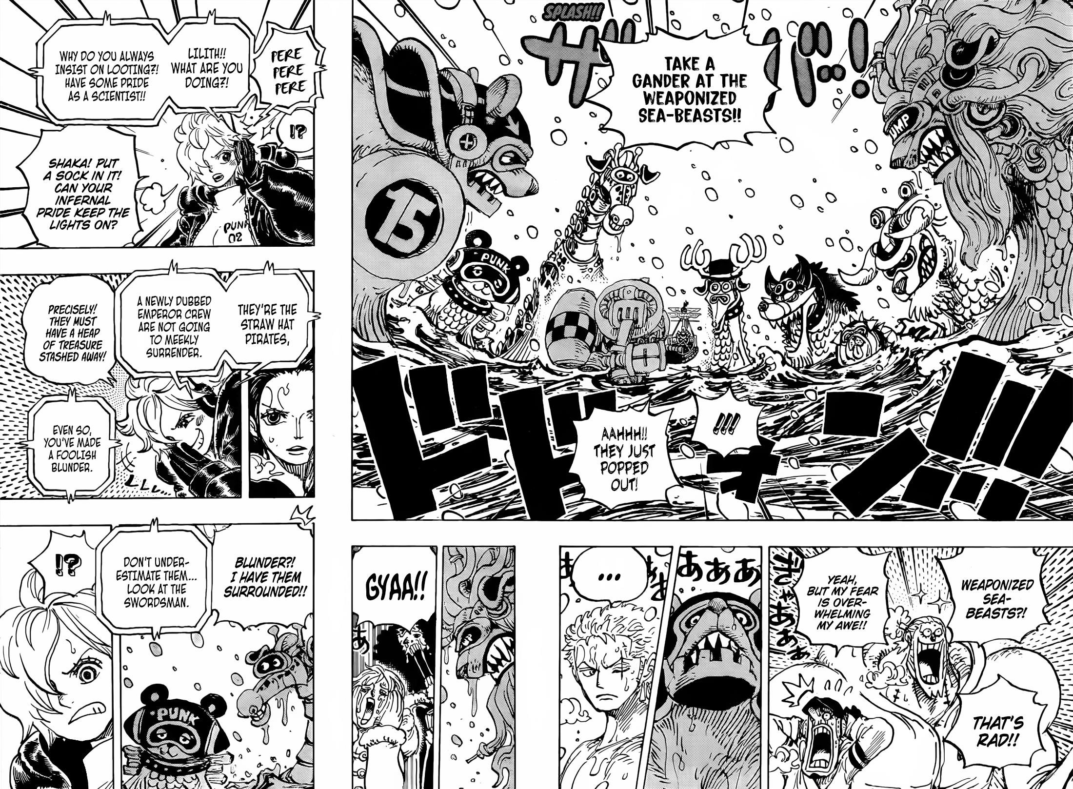 One Piece Manga Chapter 1062 page 4 - Adventure in the Land of Science