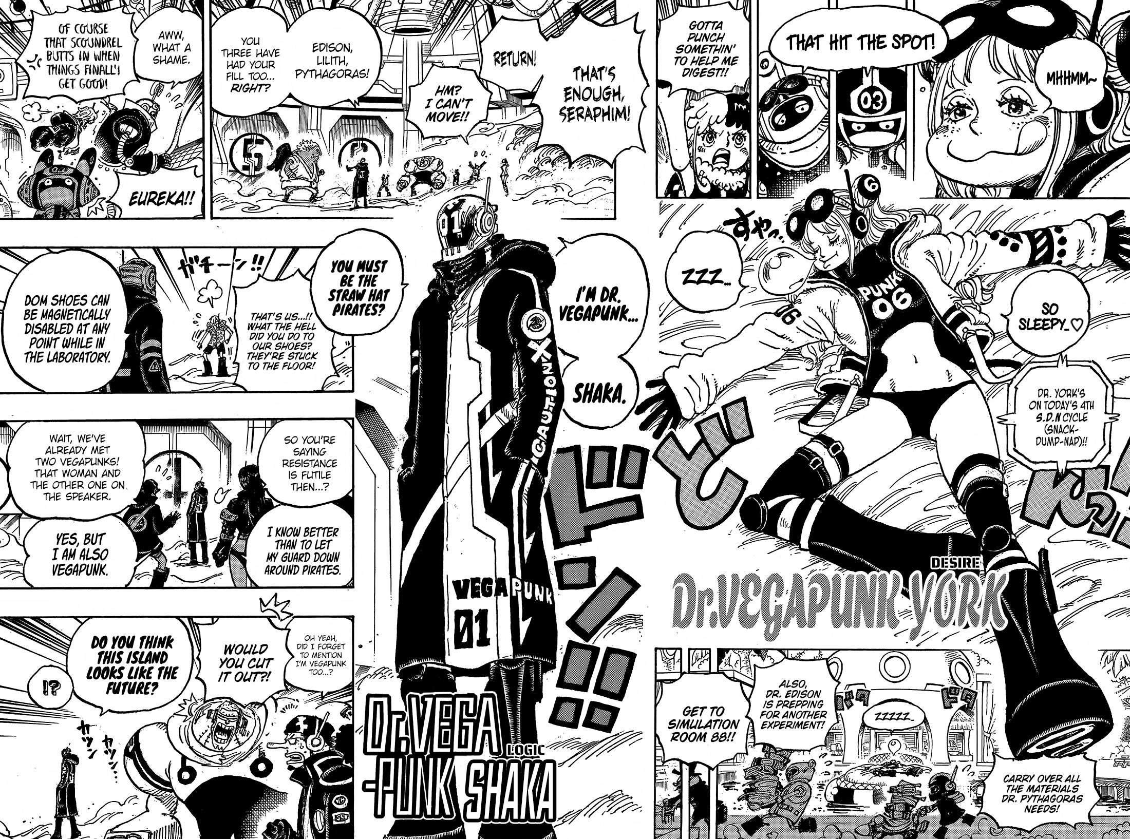 One Piece Manga Chapter 1065 page 15 - Six Vegapunks