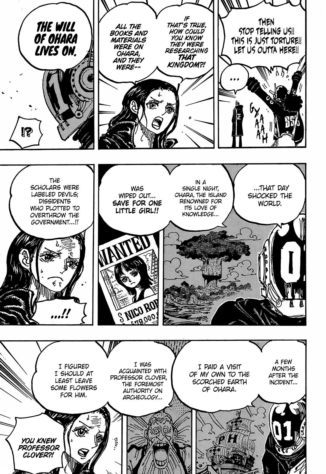 One Piece Manga Chapter 1066 page 5 - The Will of Ohara