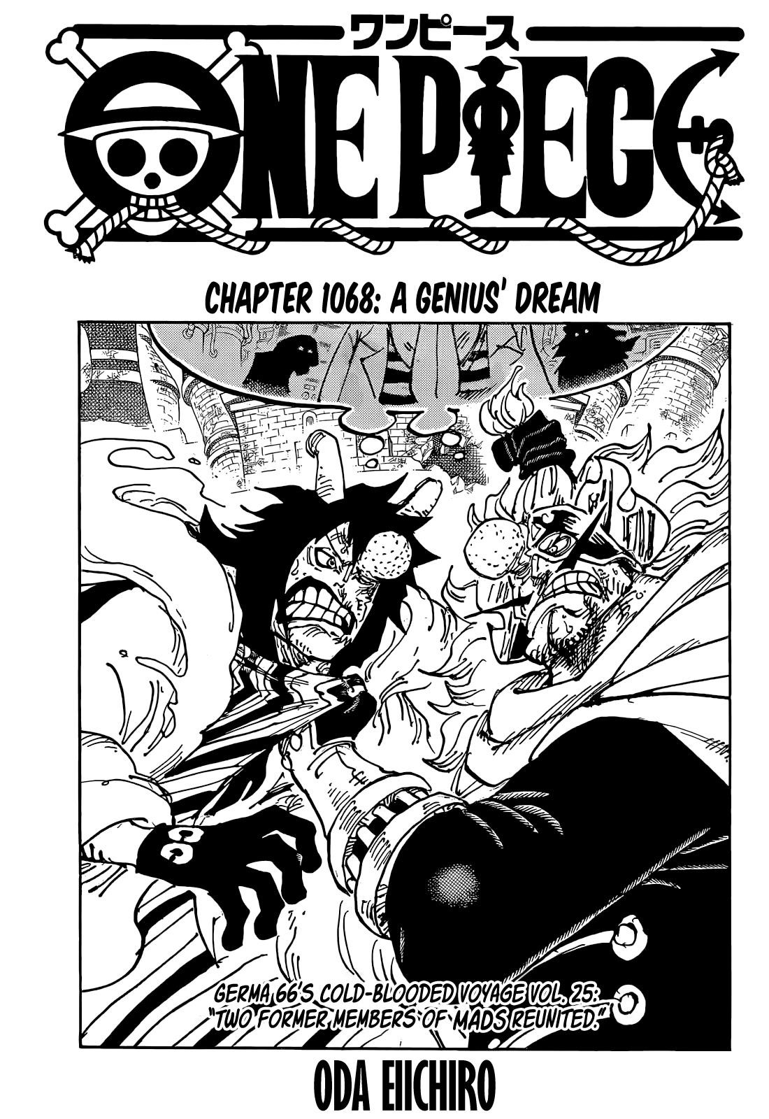 One Piece Manga Chapter 1068 page 1 - A Genius' Dream